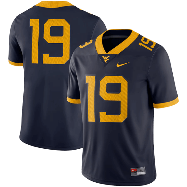 Men's Mountaineers #19 Navy Stitched Jersey